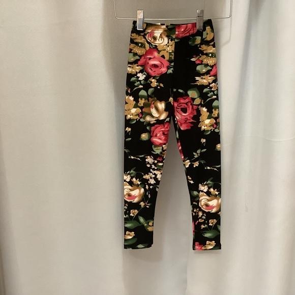Leggings Kid’s Age 3-5 Rose Garden Pattern - Picture 7 of 7